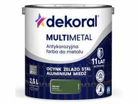 Farba do metalu Multimetal Antykorozyjna Zielony 2,5 L DEKORAL