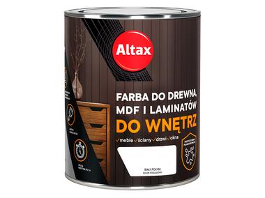 Zdjęcie: Farba do drewna,MDF i laminatów do wnętrz 0,75 L biały połysk ALTAX