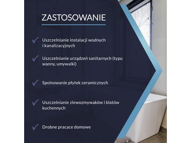 Zdjęcie: Silikon sanitarny bezbarwny 300 ml PSB