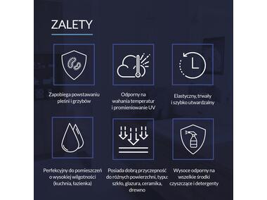 Zdjęcie: Silikon sanitarny bezbarwny 300 ml PSB