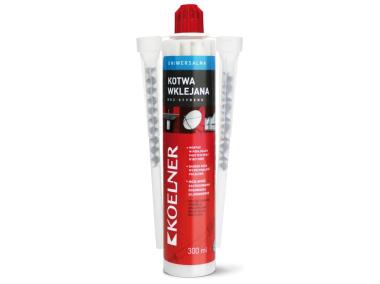Zdjęcie: Uniwersalna kotwa wklejana bez styrenu 300 ml z zawieszką KOELNER