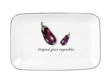 Zdjęcie: Półmisek Toskania z porcelany New Bone 20,5 cm wzór 4 Aubergine DECOR