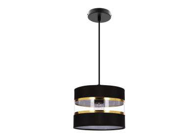 Zdjęcie: Lampa wisząca Pandy 1x40 W E27 czarny+złoty CANDELLUX