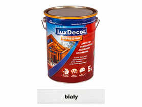Impregnat do drewna 5 L biały LUXDECOR