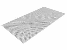 Płyta akustyczna Cleaneo perforowana prosta okrągła 12/25 R 12,5mm 1200x2000 mm biała KNAUF