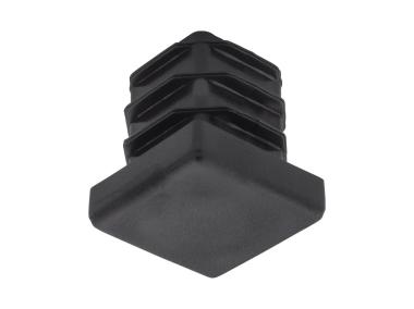 Zdjęcie: Zaślepka wciskana kwadratowa 40x40 mm czarna, 4 sztuki METRO