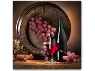 Zdjęcie: Obraz Glasspik 30x30 cm Gl066 Wino 4 Cz Win STYLER