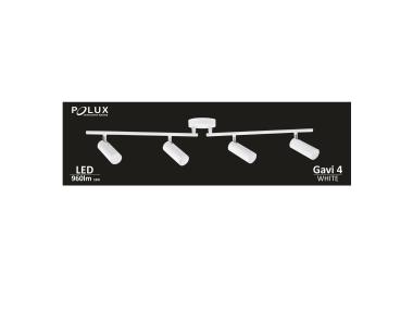 Zdjęcie: Lampa sufitowa LED Gavi 4x4.5W biała POLUX