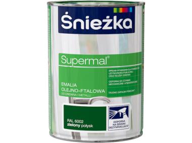 Zdjęcie: EmaliaSupermal zielony RAL6002 0,8L ŚNIEŻKA