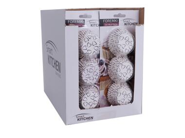 Zdjęcie: Forma do muffin 100 szt. - 10 cm fiolet serca SMART KITCHEN BAKING