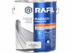 Farba na dach Radach biały RAL9003 10L RAFIL