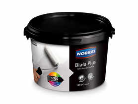 Farba akrylowa 2,5 L biała plus NOBILES