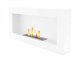 Biokominek Uniflam 90x40 cm biały podwójna wkładka BIO2-90x40-BOX PARKANEX