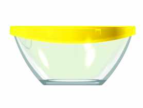 Salaterka Keep N Bowl 28 cm z żółtą pokrywką LUMINARC