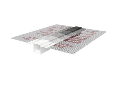 Zdjęcie: Listwa do boniowania PVC z siatką, zamknięta z elementem traconym BP11 H2NS L300 biała BELLA PLAST