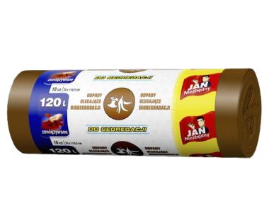 Zdjęcie: Worki do segregacji brązowy Easy Pack 120 L - 10 szt. JAN NIEZBĘDNY