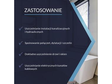 Zdjęcie: Silikon uniwersalny biały 300 ml PSB