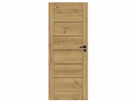 Drzwi wewnętrzne Chicago dąb górski 80 cm prawe pełne slim WINDOOR