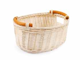 Koszk rattanowy z uchwytami 22x16x11 cm owalny TIN TOURS