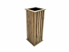 Donica drewniana Talia Planter 32,5 x 32,5 x 85 cm, naturalny NORTENE