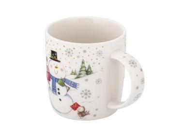 Zdjęcie: Kubek baryłka szeroka 400 ml dekoracja bałwanek ALTOM DESIGN