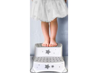 Zdjęcie: Podest dziecięcy Igor stars dwustopniowy z funkcją antypoślizgową biały KEEEPER