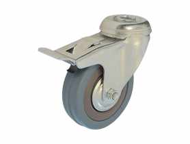 Zestaw jezdny obrotowy z hamulcem 100 mm, 65 kg otwór METRO