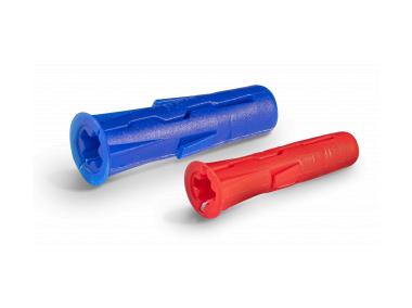 Zdjęcie: Zestaw kołków uniwersalnych UNO 6x28 mm 8x32 mm z wkrętami i hakami 124 elementy RAWLPLUG