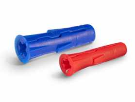 Zestaw kołków uniwersalnych UNO 6x28 mm 8x32 mm z wkrętami i hakami 124 elementy RAWLPLUG