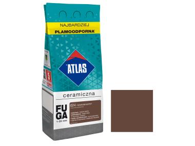 Zdjęcie: Fuga ceramiczna 024 ciemnobrązowy, alubag, 2 kg ATLAS