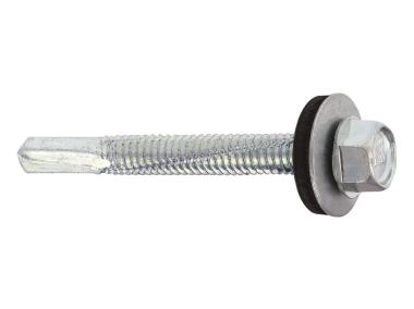 Zdjęcie: Wkręt samowiercący z podkładką EDPM WSS-55x32 mm - 100 szt. WKRĘT-MET