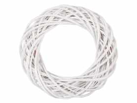 Wianek wiklinowy 45 cm biały TIN TOURS