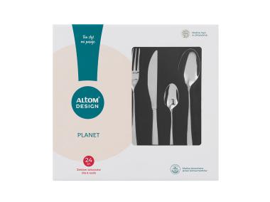 Zdjęcie: Zestaw sztućców 24 elementy w pudełku flok Planet ALTOMDESIGN