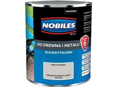 Zdjęcie: Emalia ftalowa półpołysk popielaty jasny Ftalonal 0,7 L NOBILES