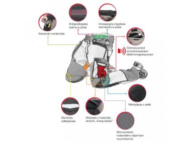 Zdjęcie: Spodnie robocze ze wstawkami ze stretchu S khaki-czarne LAHTI PRO