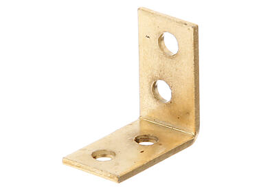 Zdjęcie: Kątownik mosiądzowany 25x25x14 mm - 4 szt. ALBERTS