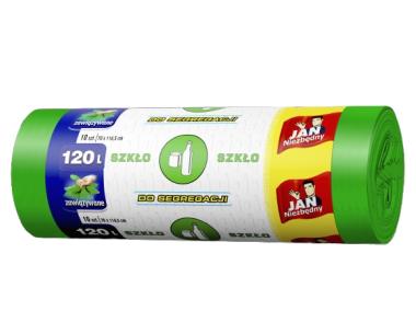 Zdjęcie: Worki do segregacji zielony Easy Pack 120 L - 10 szt. JAN NIEZBĘDNY