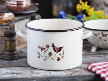 Zdjęcie: Garnek Kurka Zośka Kokoszka prosty 24 cm - 8,1 L SILESIA