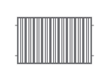 Zdjęcie: Przęsło ogrodzeniowe Elza 2x1,2 m stal ocynk+ral7016 stuktura POLBRAM