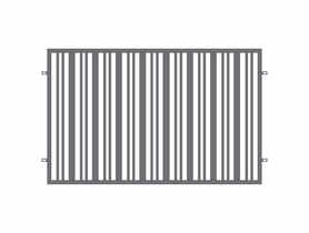 Przęsło ogrodzeniowe Elza 2x1,2 m stal ocynk+ral7016 stuktura POLBRAM