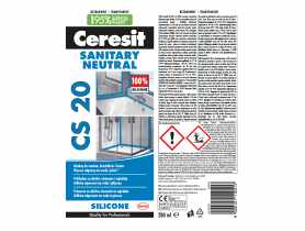 Silikon sanitarny neutralny CS20 transparentny 280 ml CERESIT