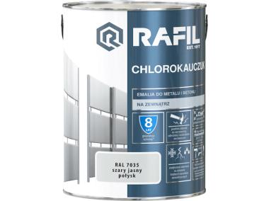Zdjęcie: Emalia chlorokauczuk szary jasny RAL7035 5L RAFIL
