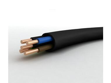 Zdjęcie: Przewód elektryczny OWY 5x2,5 czarny (szpula 100) MERCOR
