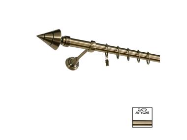 Zdjęcie: Karnisz pojedynczy Zeus fi 25 mm - 160 cm avanti złoto KARWEL