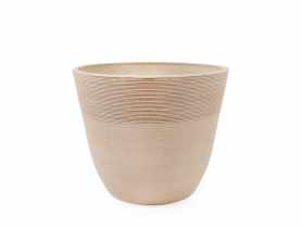 Donica z kompozytu 20x16,4 cm beżowa TIN TOURS