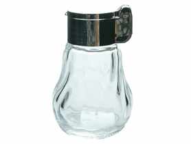 Solniczka z klapką srebrna SMART KITCHEN GLASS