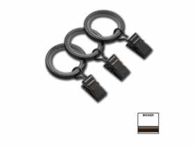Kółko + żabka Victoria fi 19 mm 10 szt bronze KARWEL