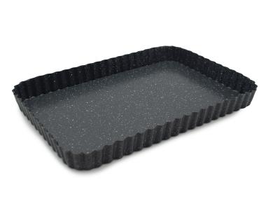 Zdjęcie: Blacha do ciasta nieprzywieralna forma do tarty wyjmowane dno 31 x 21 cm marmurek MEYERHOFF
