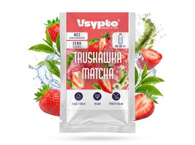 Zdjęcie: Napój w proszku do wody o smaku matcha - truskawka 3 g VSYPTO