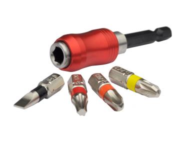Zdjęcie: Zestaw bitów 25 mm PH PZ SL T adapter 1/4 15 elementów RAWLPLUG